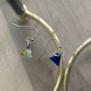 Triangle Earrings - Handmade